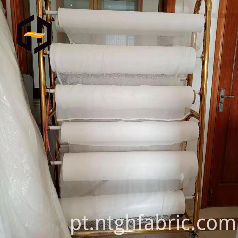 Polyester cotton blended mesh fabric